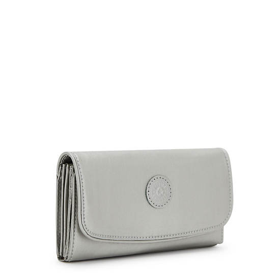 Carteras Kipling Money Land Metallic Snap Wallet Plateados | MX 2179EB